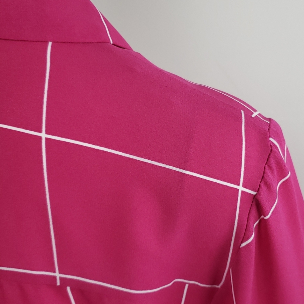 Worthington Pink Plaid Blouse - Picture 8 of 10